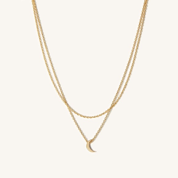 Mejuri | Layered Moon Necklace - Picture 3 of 6